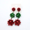 UNIQ AE001 Christmas Earrings for Women Girls, Cute Christmas Tree Gift Bow Dangle Earrings Holiday Party Drop Stud Earrings